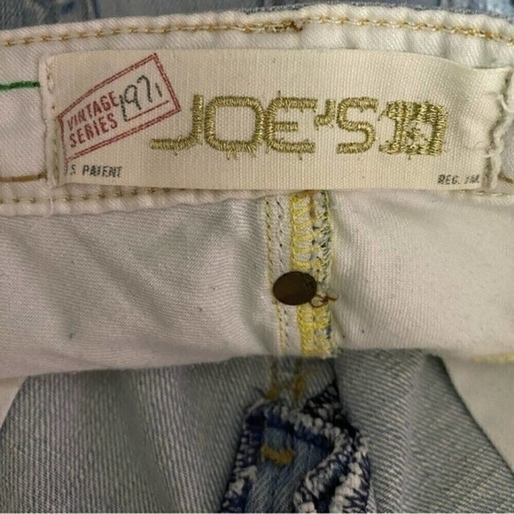 Joe’s Jeans Skirt Women’s W26 Smith Blue Floral Embroidered Distressed Mini - Picture 3 of 5